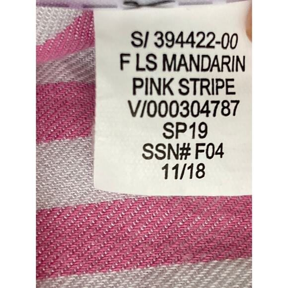 OLD NAVY Vertical Striped Slub-Weave Casual Popover Shirt Tunic for Women Sz M - Picture 10 of 16